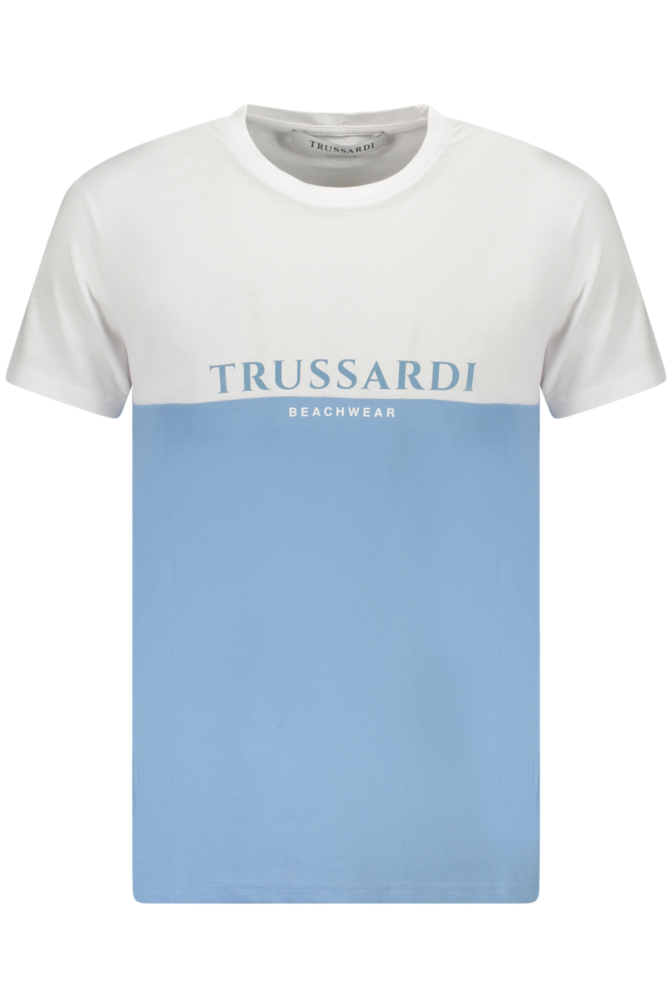 TRUSSARDI T-SHIRT MANICHE CORTE UOMO AZZURRO