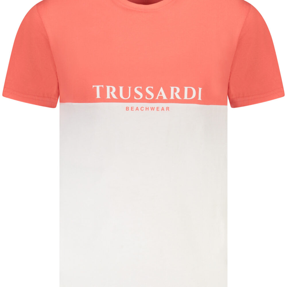 TRUSSARDI T-SHIRT MANICHE CORTE UOMO ROSA
