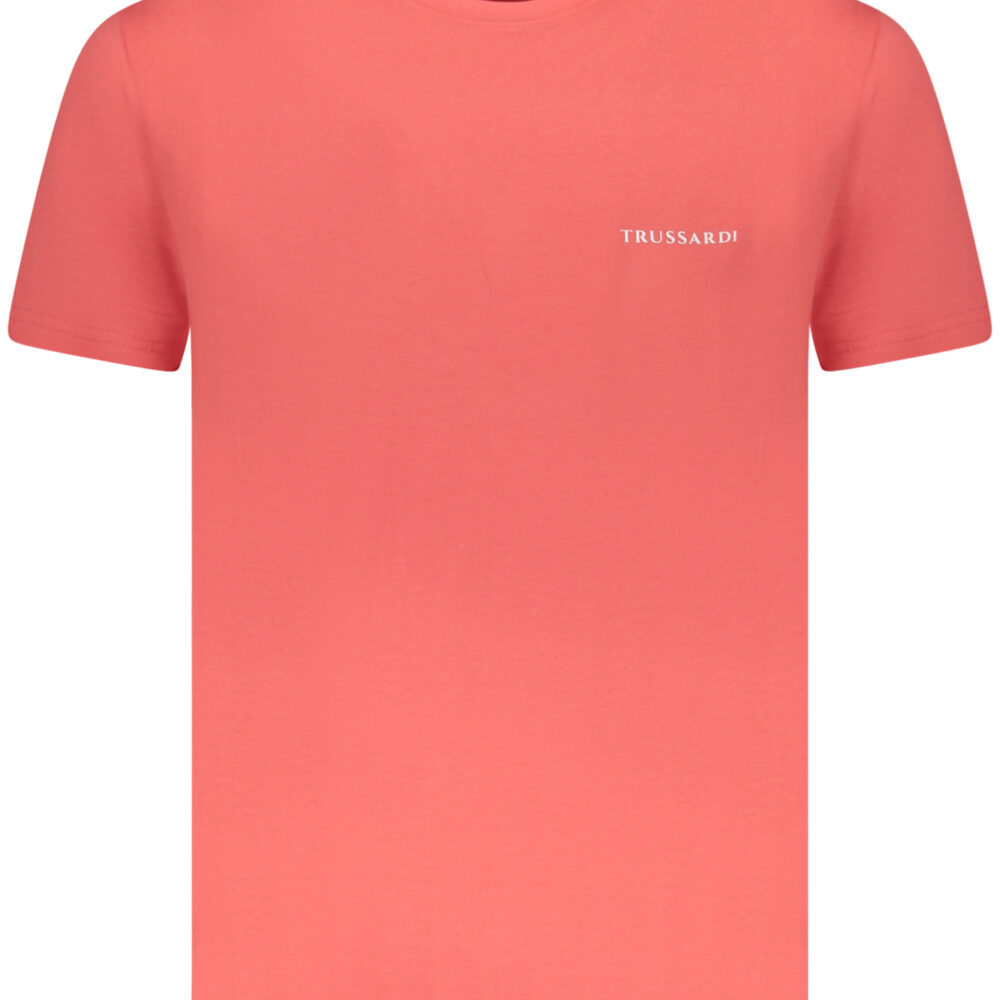 TRUSSARDI T-SHIRT MANICHE CORTE UOMO ROSA