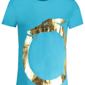 TRUSSARDI T-SHIRT MANICHE CORTE UOMO AZZURRO