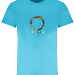 TRUSSARDI T-SHIRT MANICHE CORTE UOMO AZZURRO