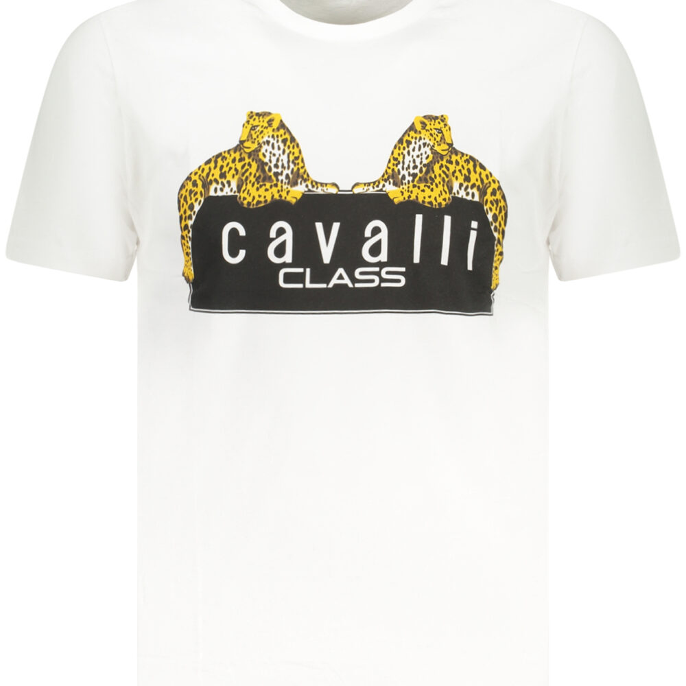 CAVALLI CLASS T-SHIRT MANICHE CORTE UOMO BIANCO