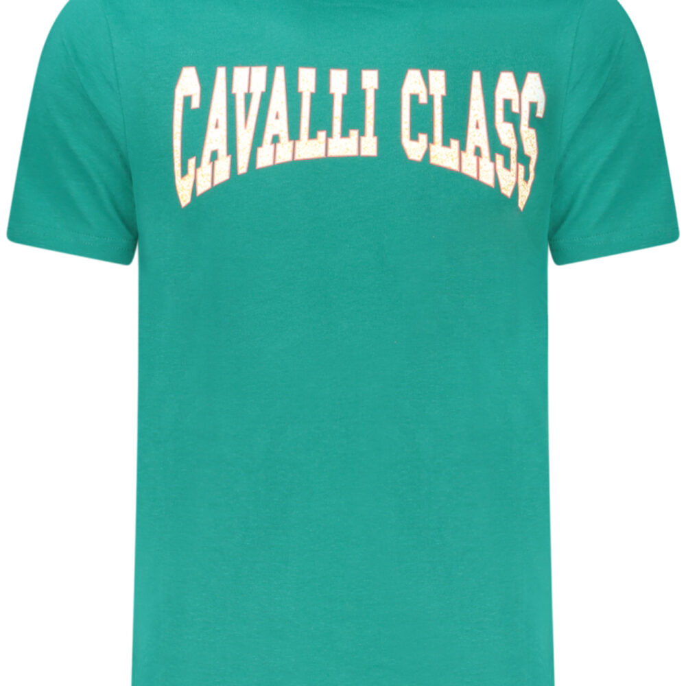 CAVALLI CLASS T-SHIRT MANICHE CORTE UOMO VERDE
