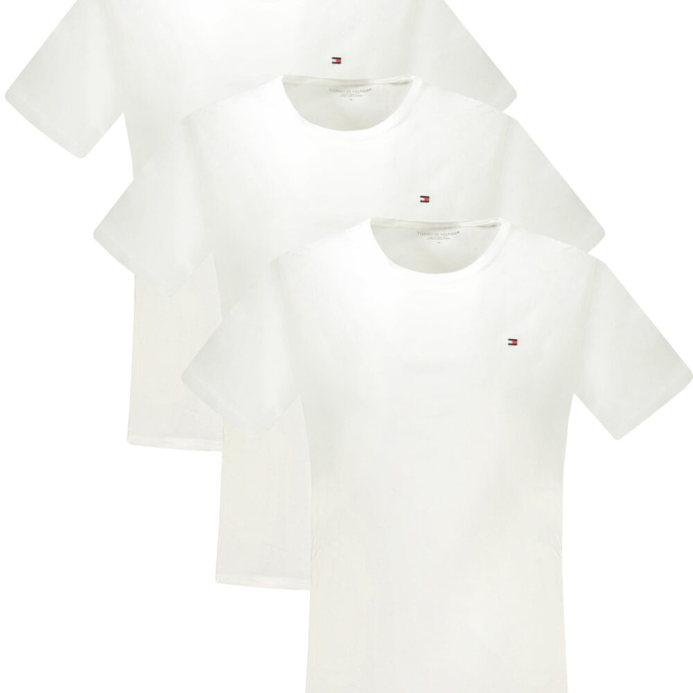 TOMMY HILFIGER T-SHIRT MANICHE CORTE UOMO BIANCO