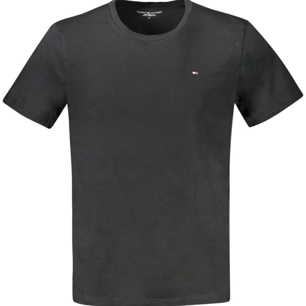TOMMY HILFIGER T-SHIRT MANICHE CORTE UOMO NERO