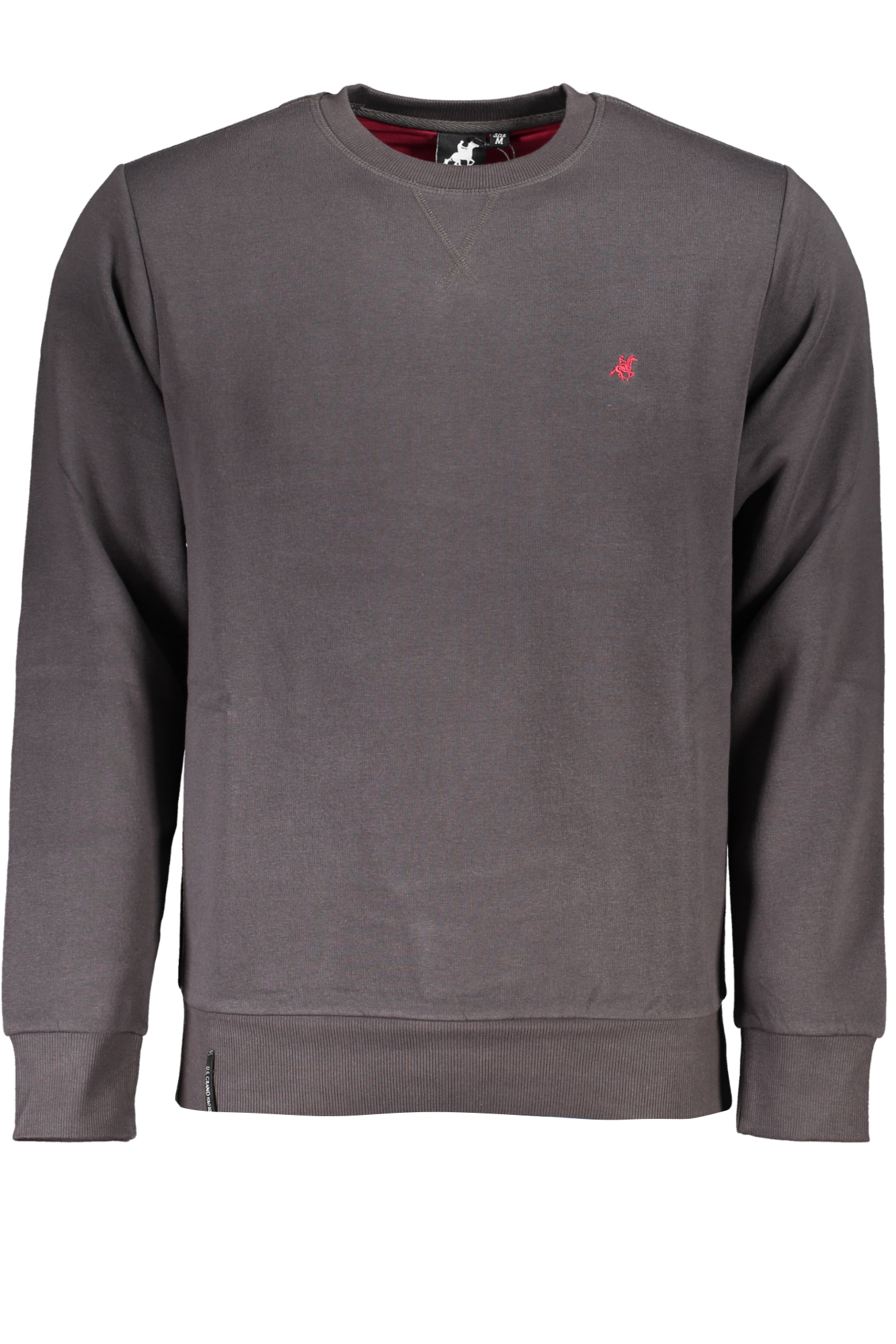 U.S. GRAND POLO FELPA SENZA ZIP UOMO GRIGIO