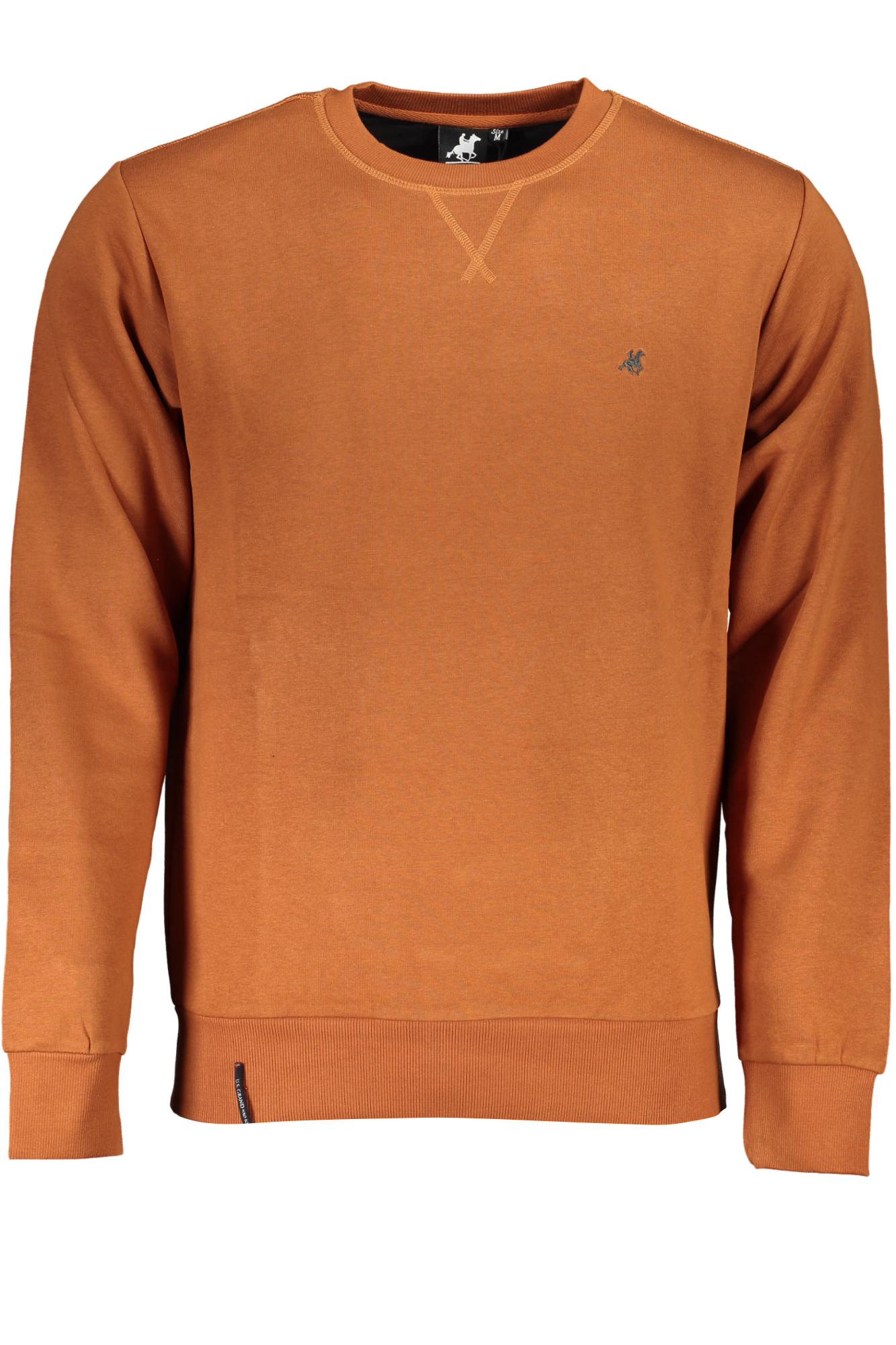 U.S. GRAND POLO FELPA SENZA ZIP UOMO MARRONE