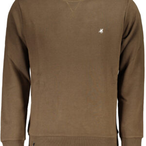 U.S. GRAND POLO FELPA SENZA ZIP UOMO MARRONE
