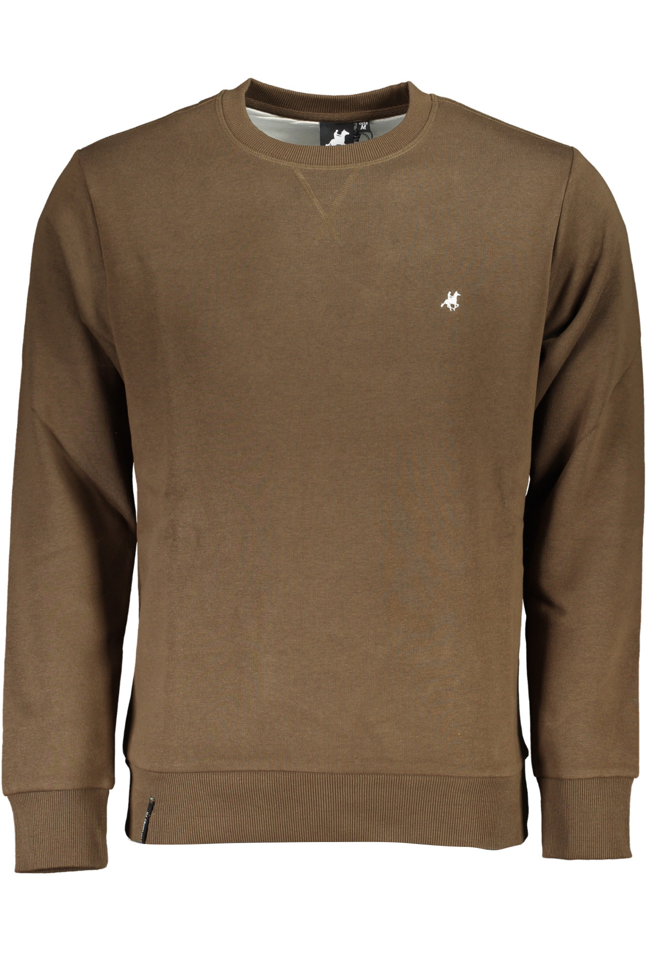 U.S. GRAND POLO FELPA SENZA ZIP UOMO MARRONE