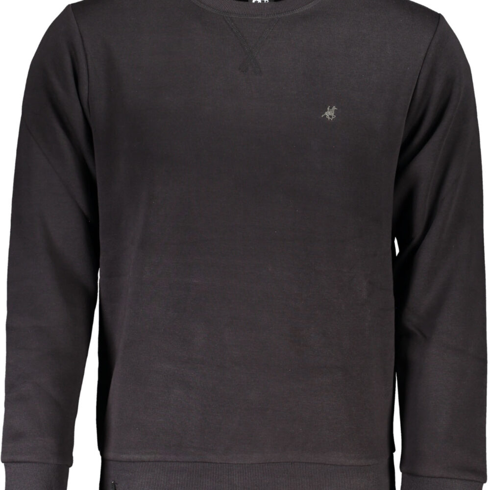U.S. GRAND POLO FELPA SENZA ZIP UOMO NERO