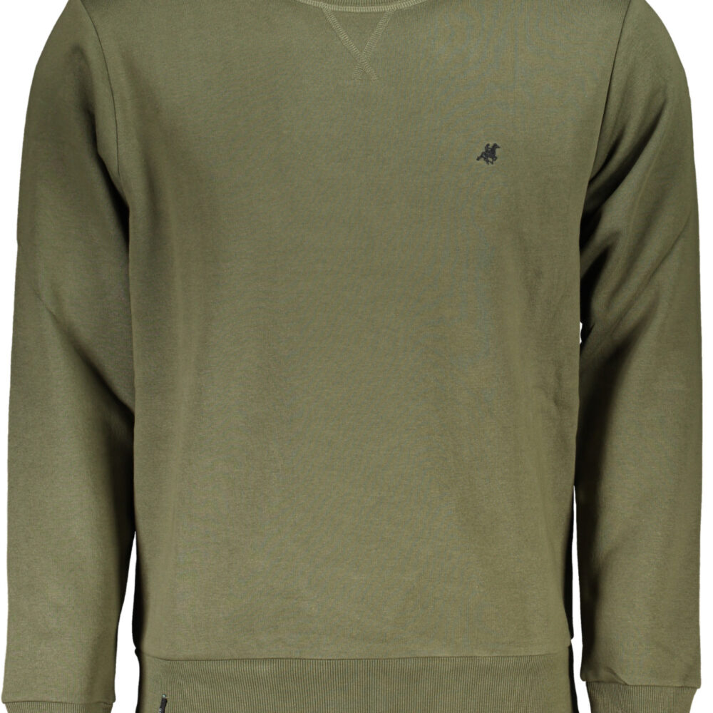 U.S. GRAND POLO FELPA SENZA ZIP UOMO VERDE