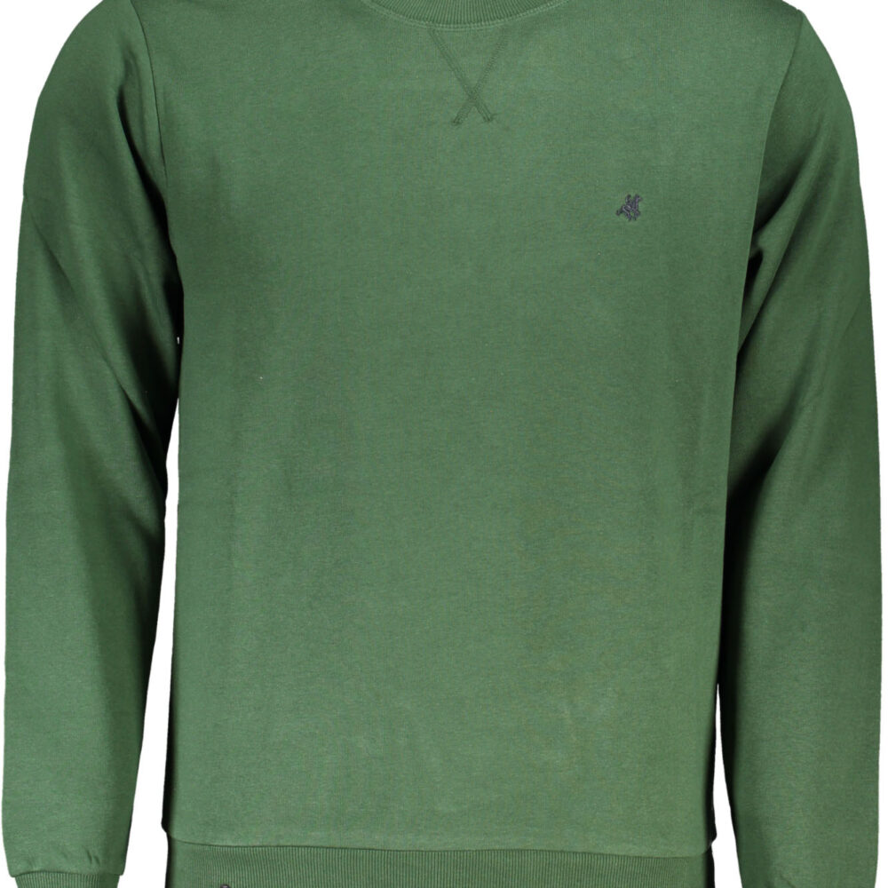 U.S. GRAND POLO FELPA SENZA ZIP UOMO VERDE
