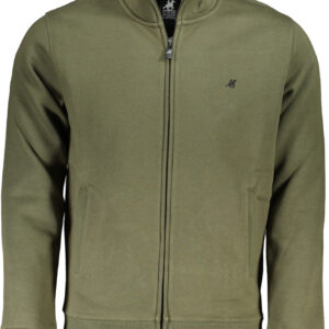 U.S. GRAND POLO FELPA CON ZIP UOMO VERDE