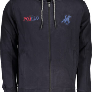 U.S. GRAND POLO FELPA CON ZIP UOMO BLU