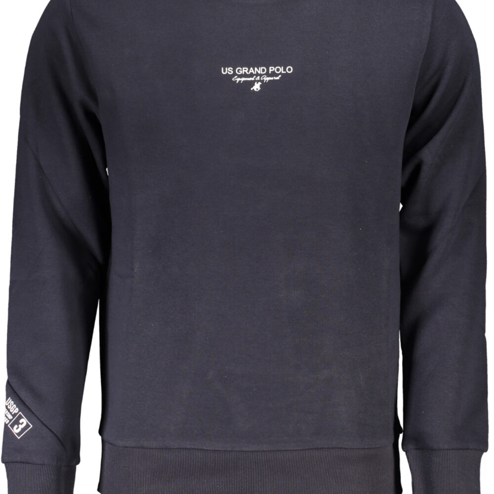 U.S. GRAND POLO FELPA SENZA ZIP UOMO BLU