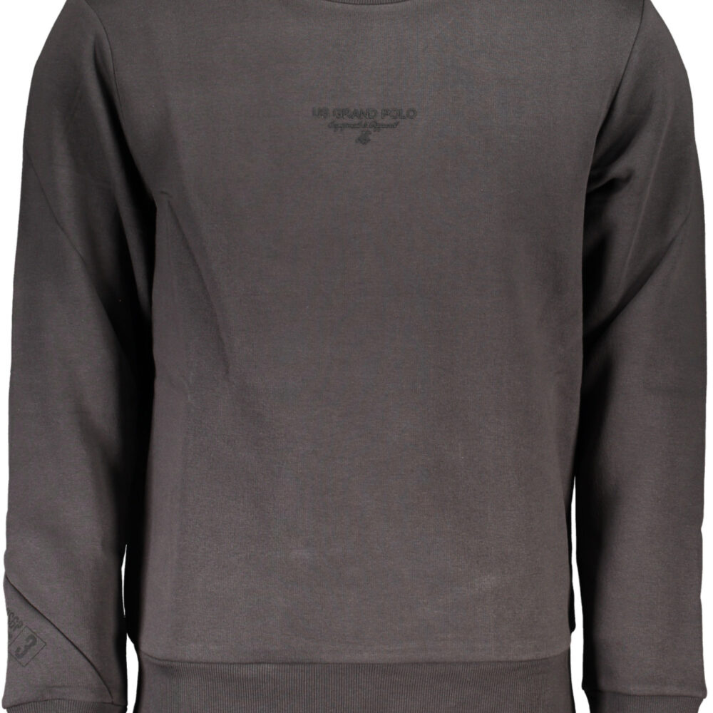 U.S. GRAND POLO FELPA SENZA ZIP UOMO GRIGIO