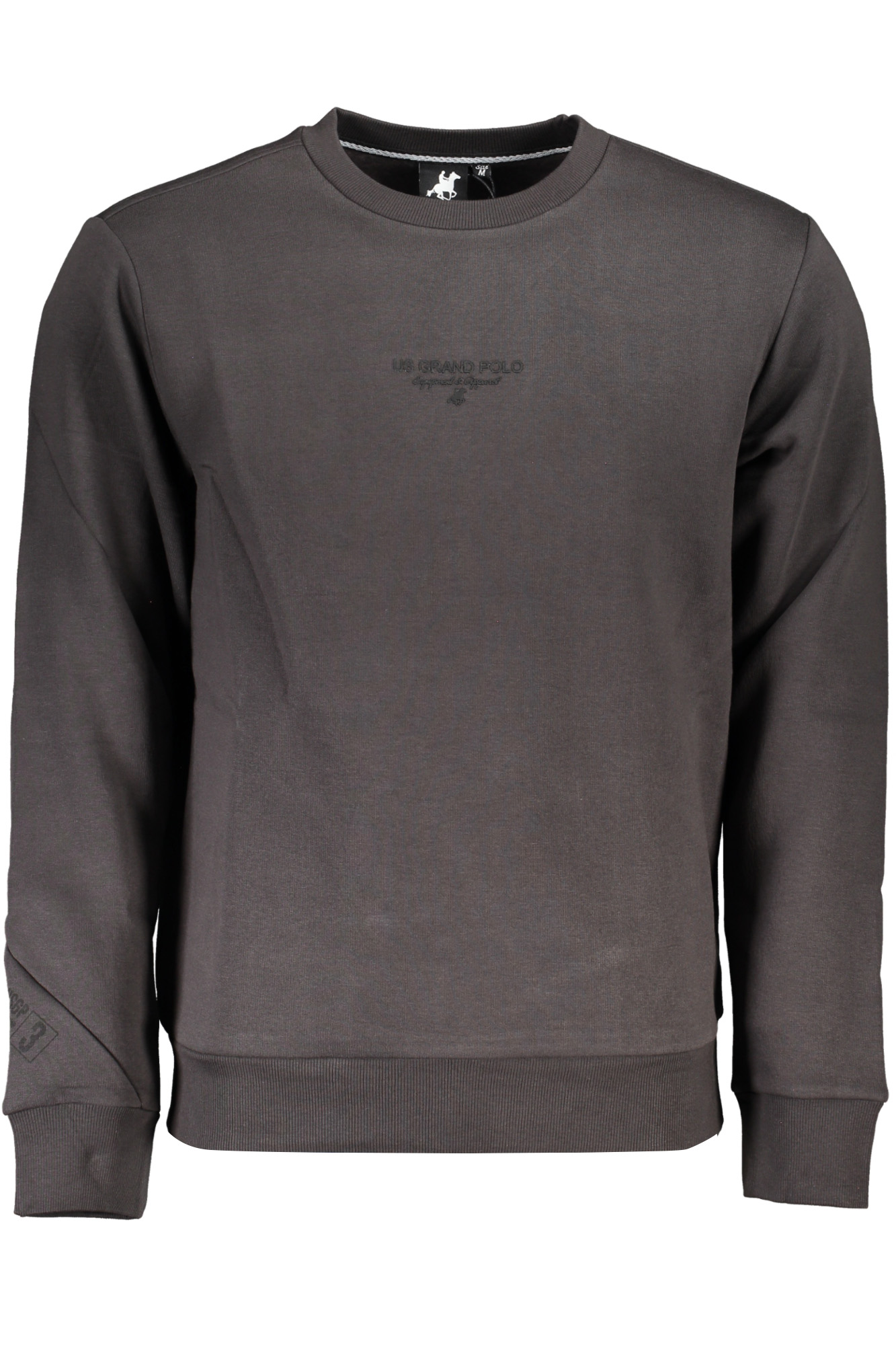 U.S. GRAND POLO FELPA SENZA ZIP UOMO GRIGIO