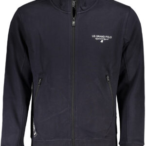 U.S. GRAND POLO FELPA CON ZIP UOMO BLU