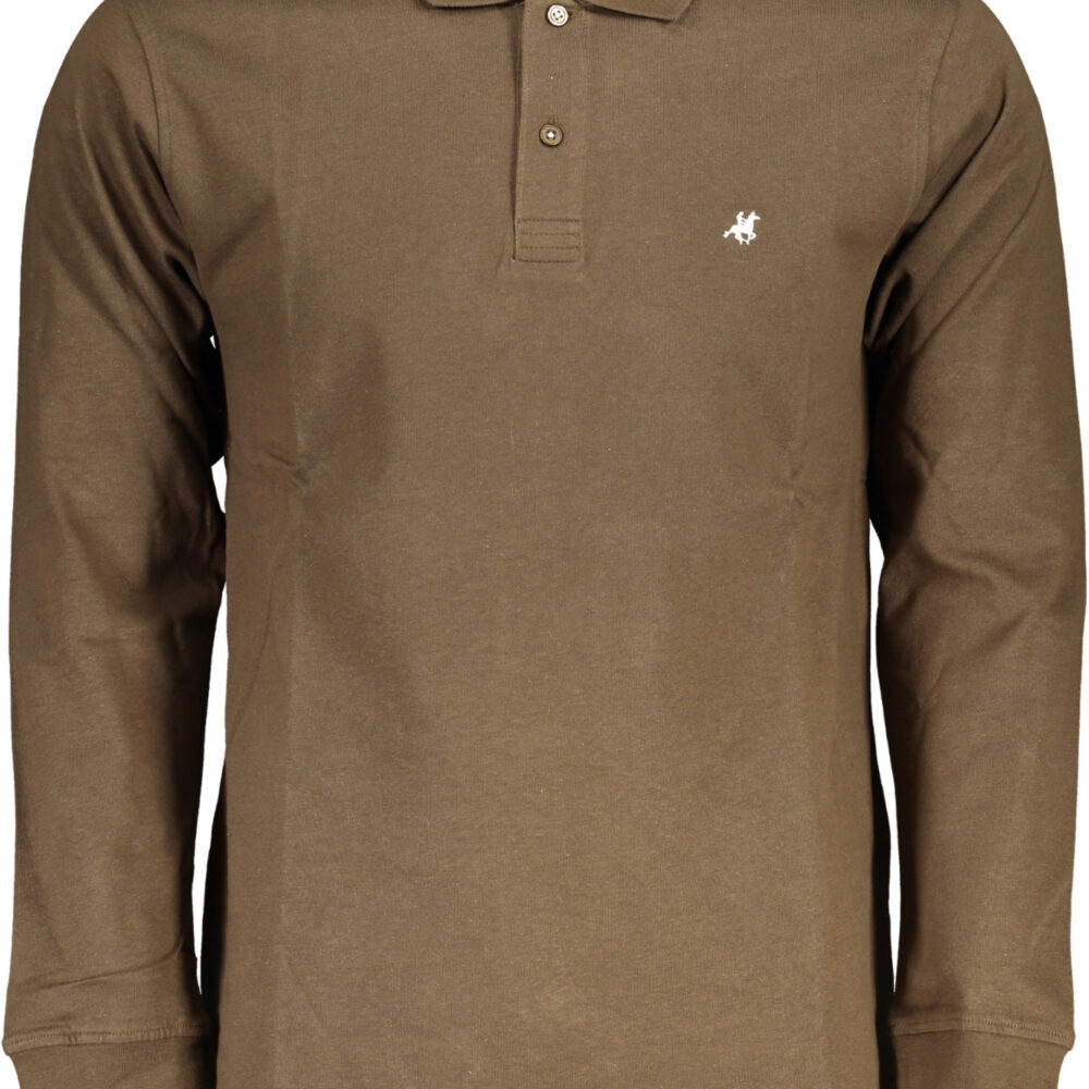 U.S. GRAND POLO POLO MANICHE LUNGHE UOMO MARRONE