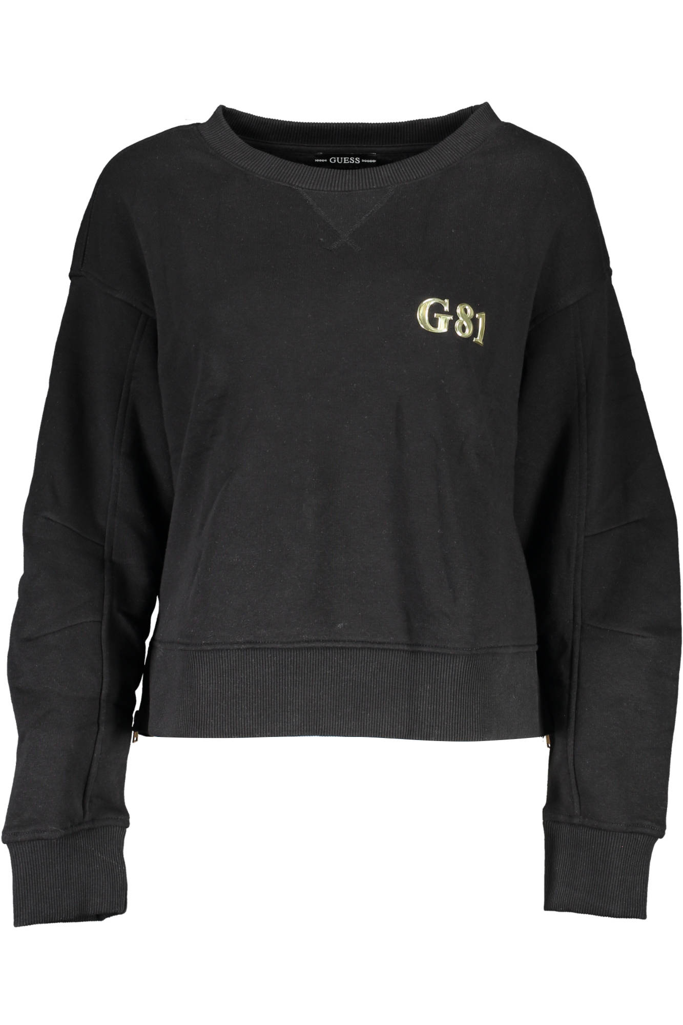GUESS JEANS FELPA SENZA ZIP DONNA NERO