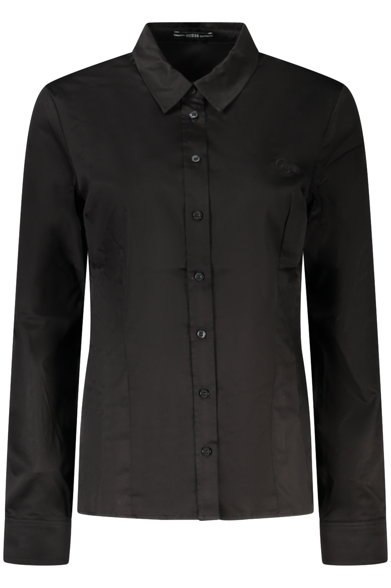 GUESS JEANS CAMICIA MANICHE LUNGHE DONNA NERO