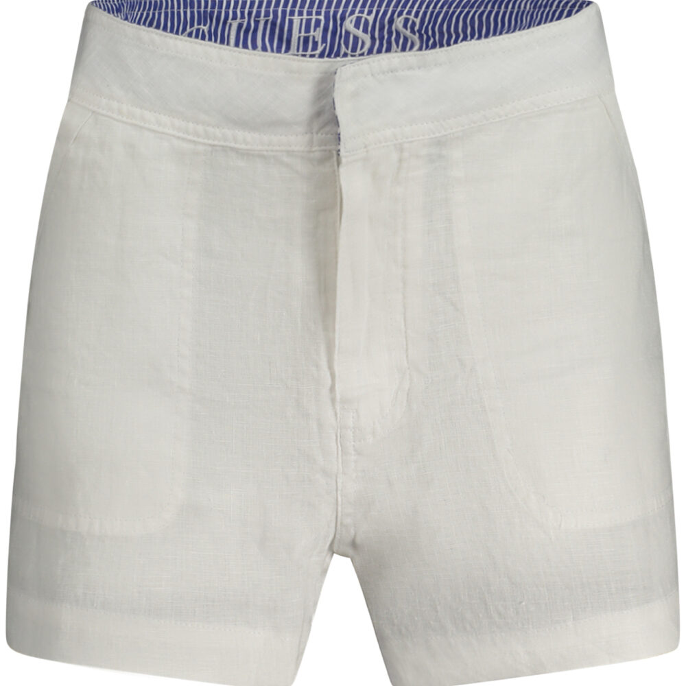 GUESS JEANS PANTALONE SHORT DONNA BIANCO