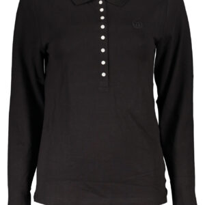 TOMMY HILFIGER POLO MANICHE LUNGHE DONNA NERO