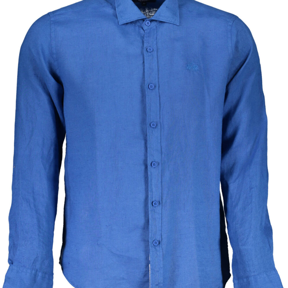 LA MARTINA CAMICIA MANICHE LUNGHE UOMO BLU