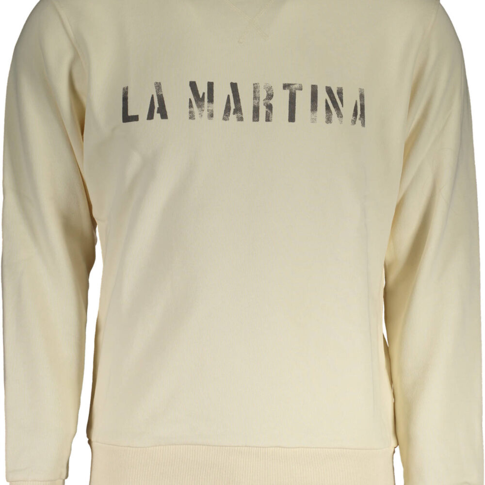 LA MARTINA FELPA SENZA ZIP UOMO BIANCO