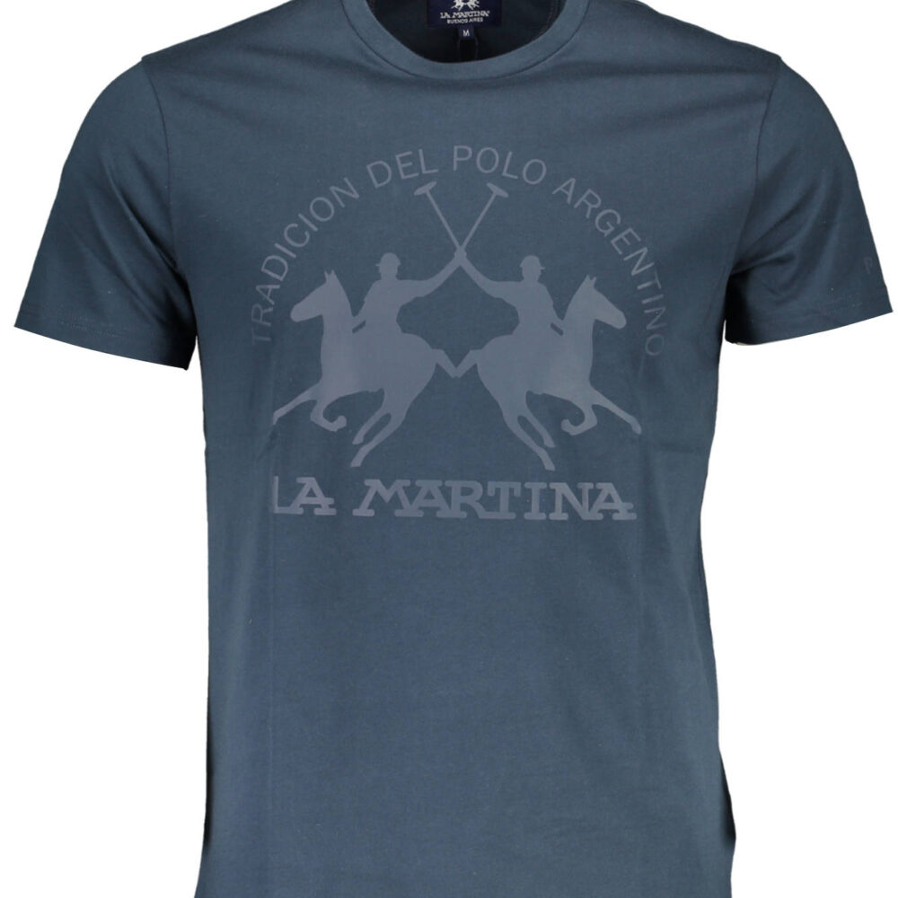 LA MARTINA T-SHIRT MANICHE CORTE UOMO BLU
