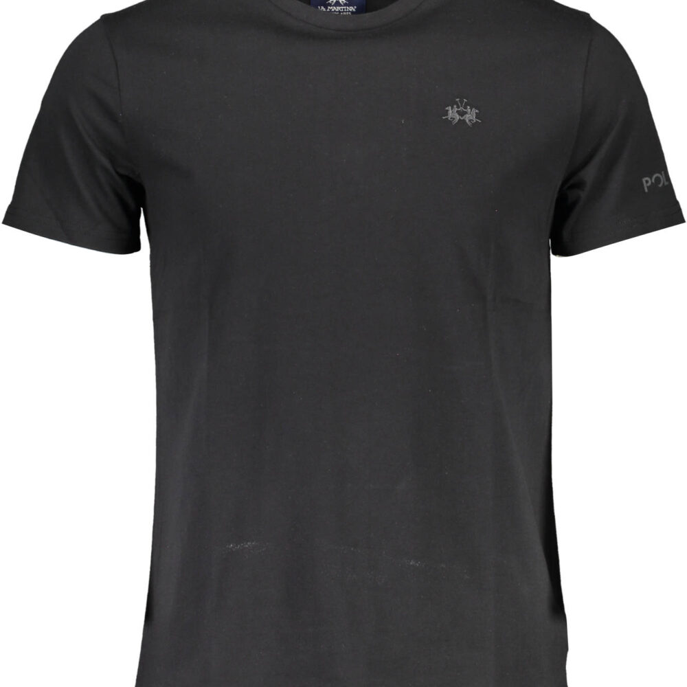 LA MARTINA T-SHIRT MANICHE CORTE UOMO NERO