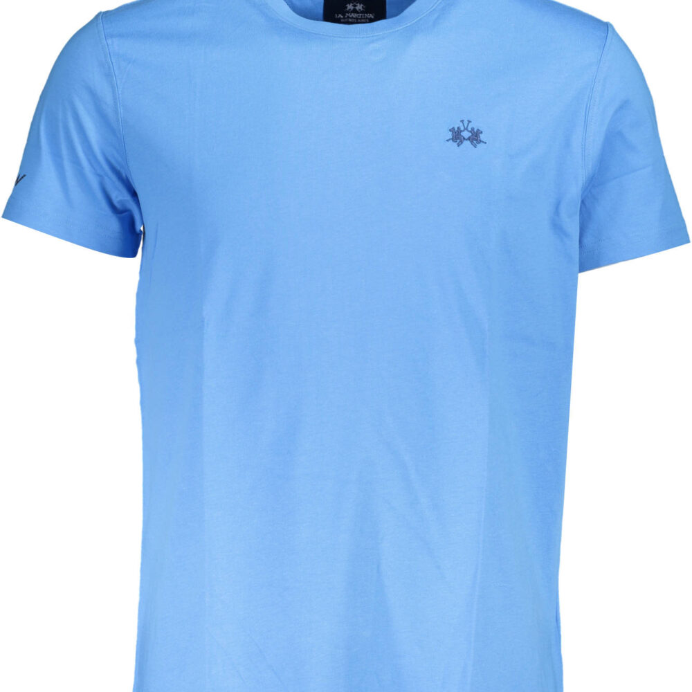 LA MARTINA T-SHIRT MANICHE CORTE UOMO AZZURRO
