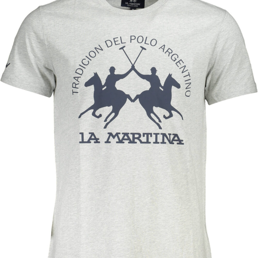 LA MARTINA T-SHIRT MANICHE CORTE UOMO GRIGIO