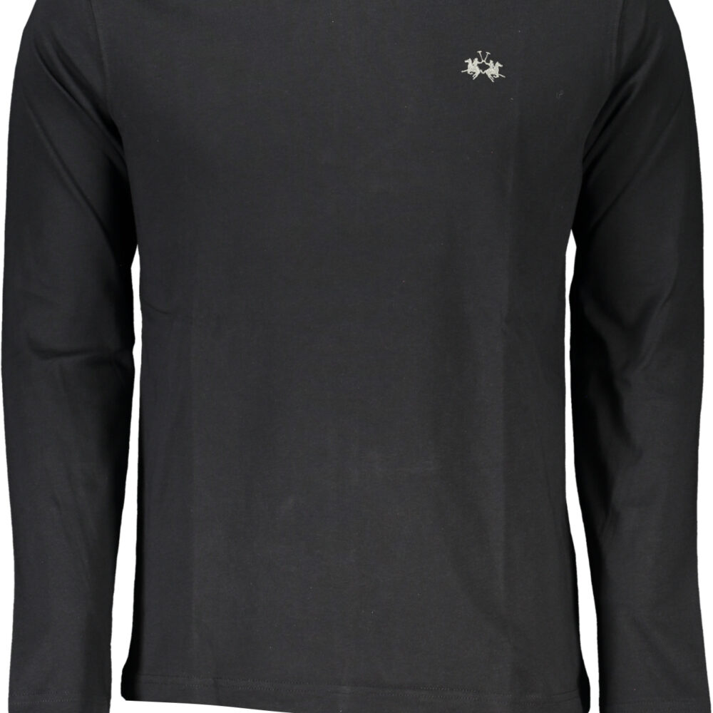 LA MARTINA T-SHIRT MANICHE LUNGHE UOMO NERO