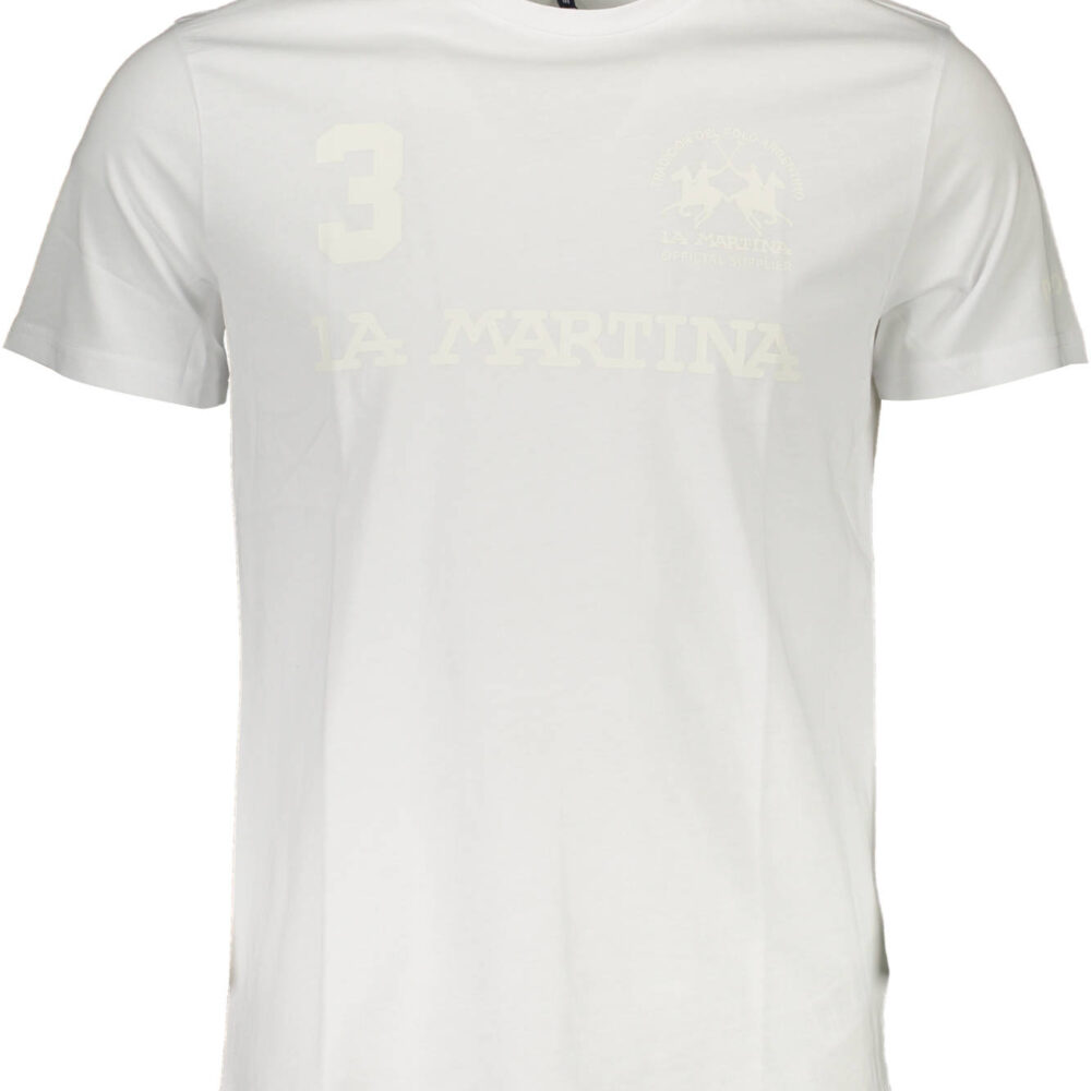 LA MARTINA T-SHIRT MANICHE CORTE UOMO BIANCO