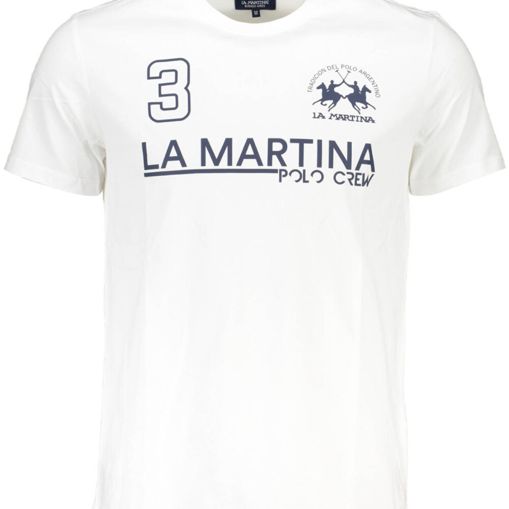 LA MARTINA T-SHIRT MANICHE CORTE UOMO BIANCO