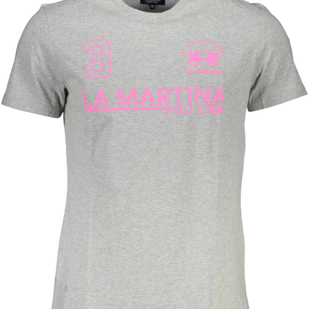 LA MARTINA T-SHIRT MANICHE CORTE UOMO GRIGIO