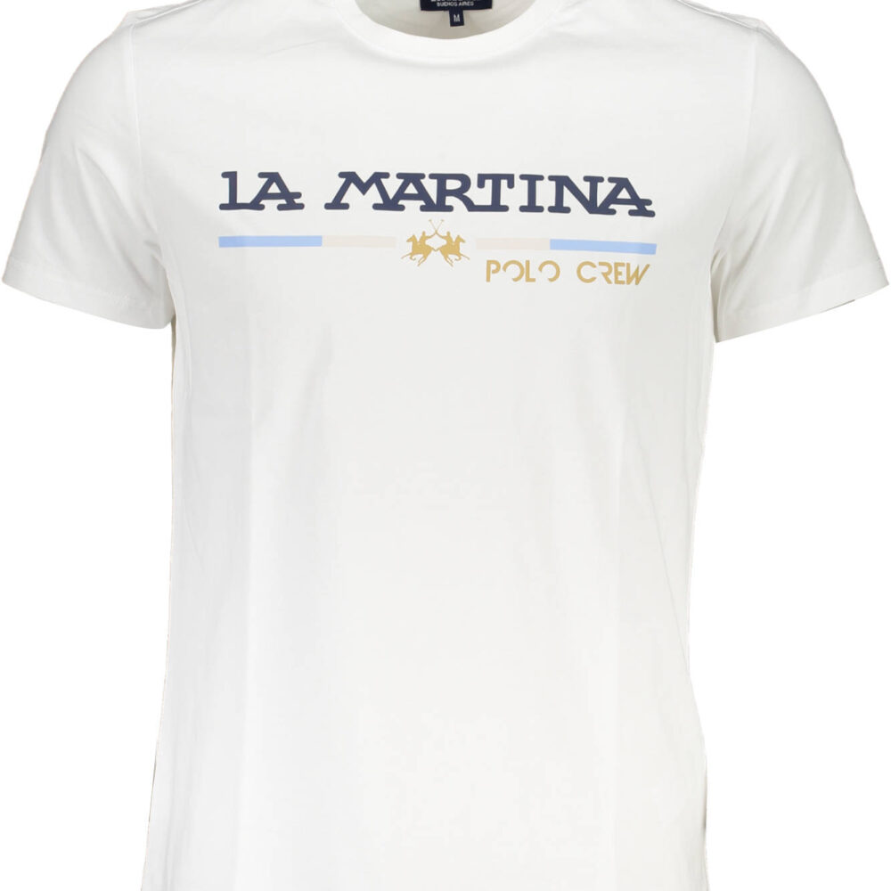 LA MARTINA T-SHIRT MANICHE CORTE UOMO BIANCO