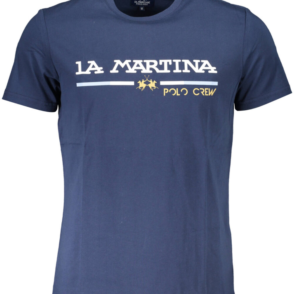 LA MARTINA T-SHIRT MANICHE CORTE UOMO BLU