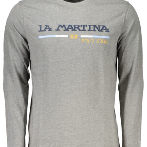 LA MARTINA T-SHIRT MANICHE LUNGHE UOMO GRIGIO