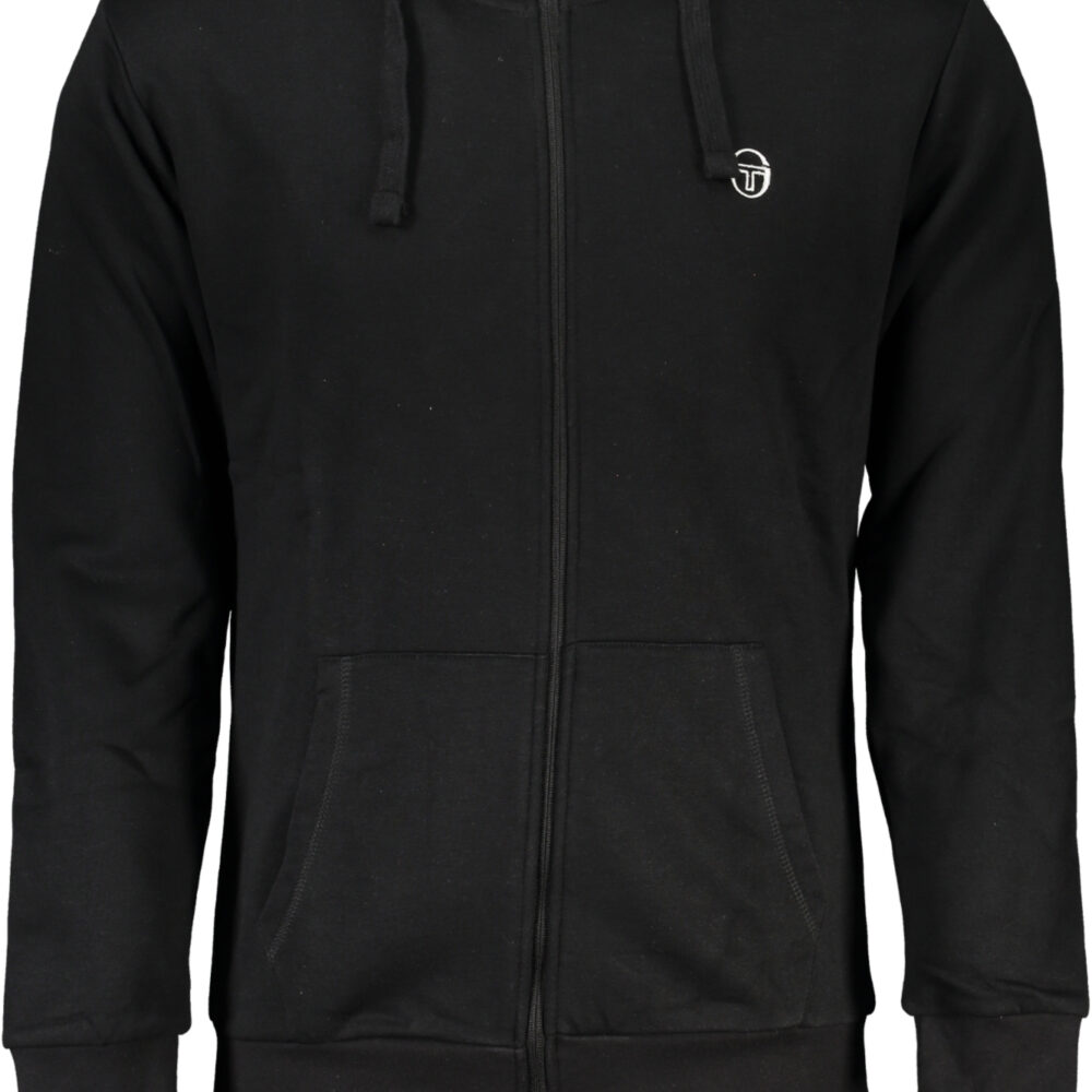 SERGIO TACCHINI FELPA CON ZIP UOMO NERO