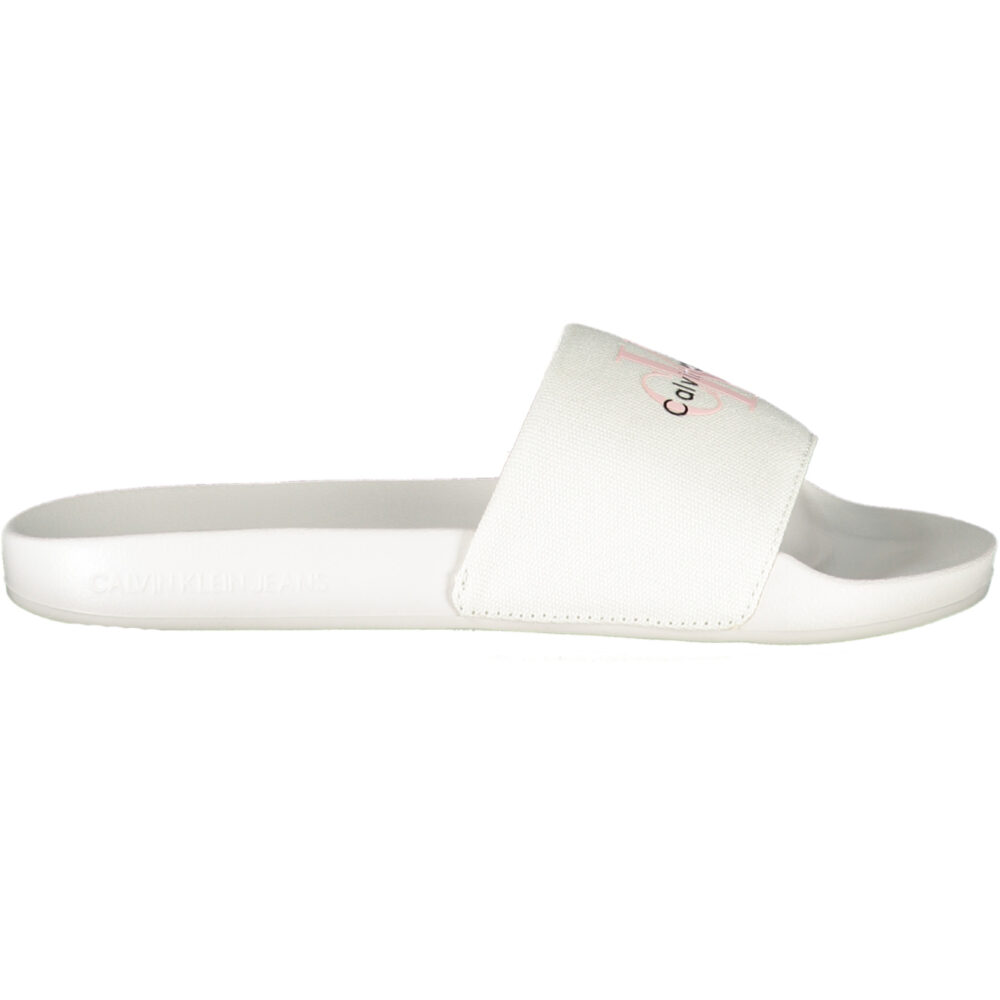 CALVIN KLEIN CALZATURA CIABATTA DONNA BIANCO