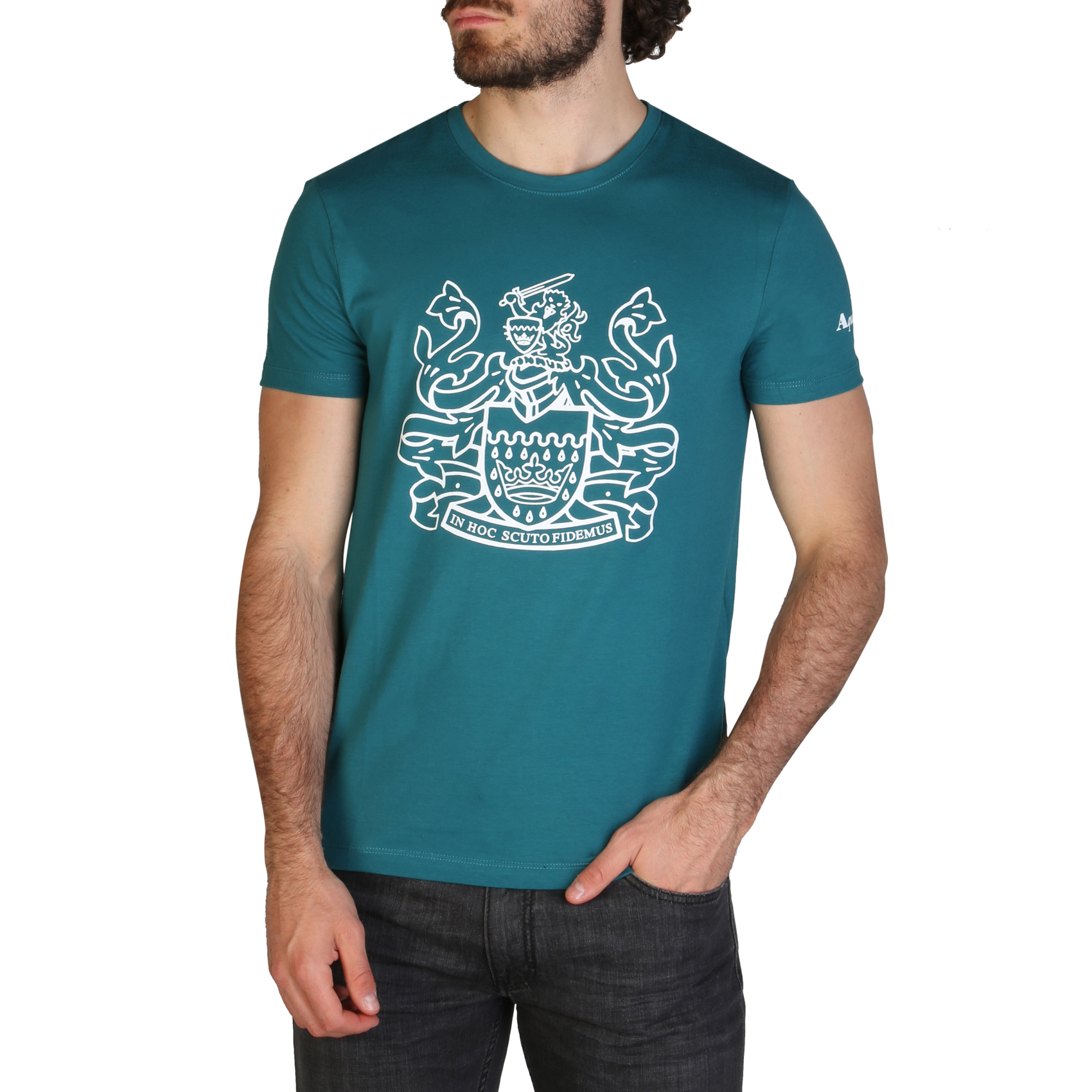 Aquascutum QMT002M0 Uomo Verde 120011