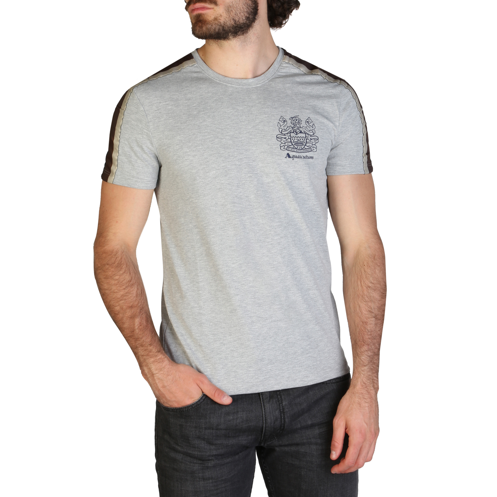 Aquascutum QMT017M0 Uomo Grigio 120017