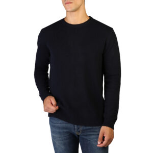 100% Cashmere C-NECK-M Uomo Blu 122033