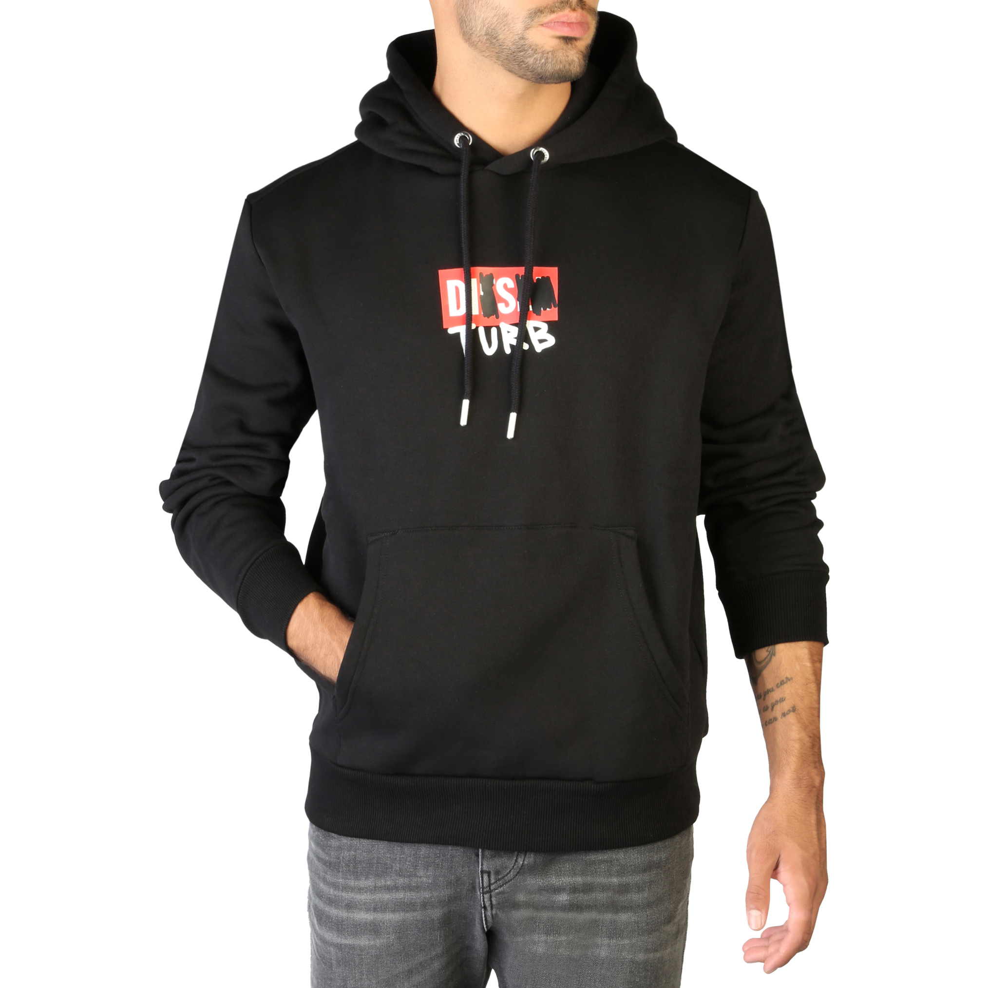 Diesel S-GIRK-HOOD-B8_0GRAL Uomo Nero 127886