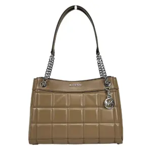 Susan Medium Chain Shoulder Tote Bag Driftwood
