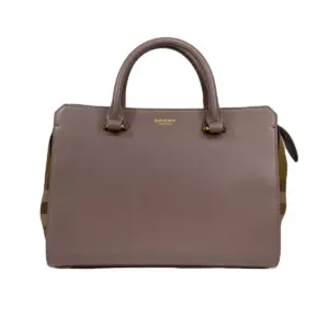 Small Banwell Leather Tote Bag Purse Grey Mink