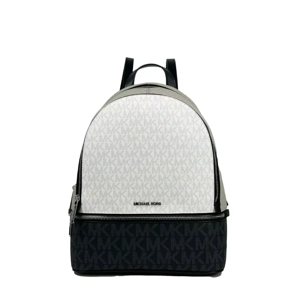 Rhea Medium PVC Backpack Bookbag Optic White Multi