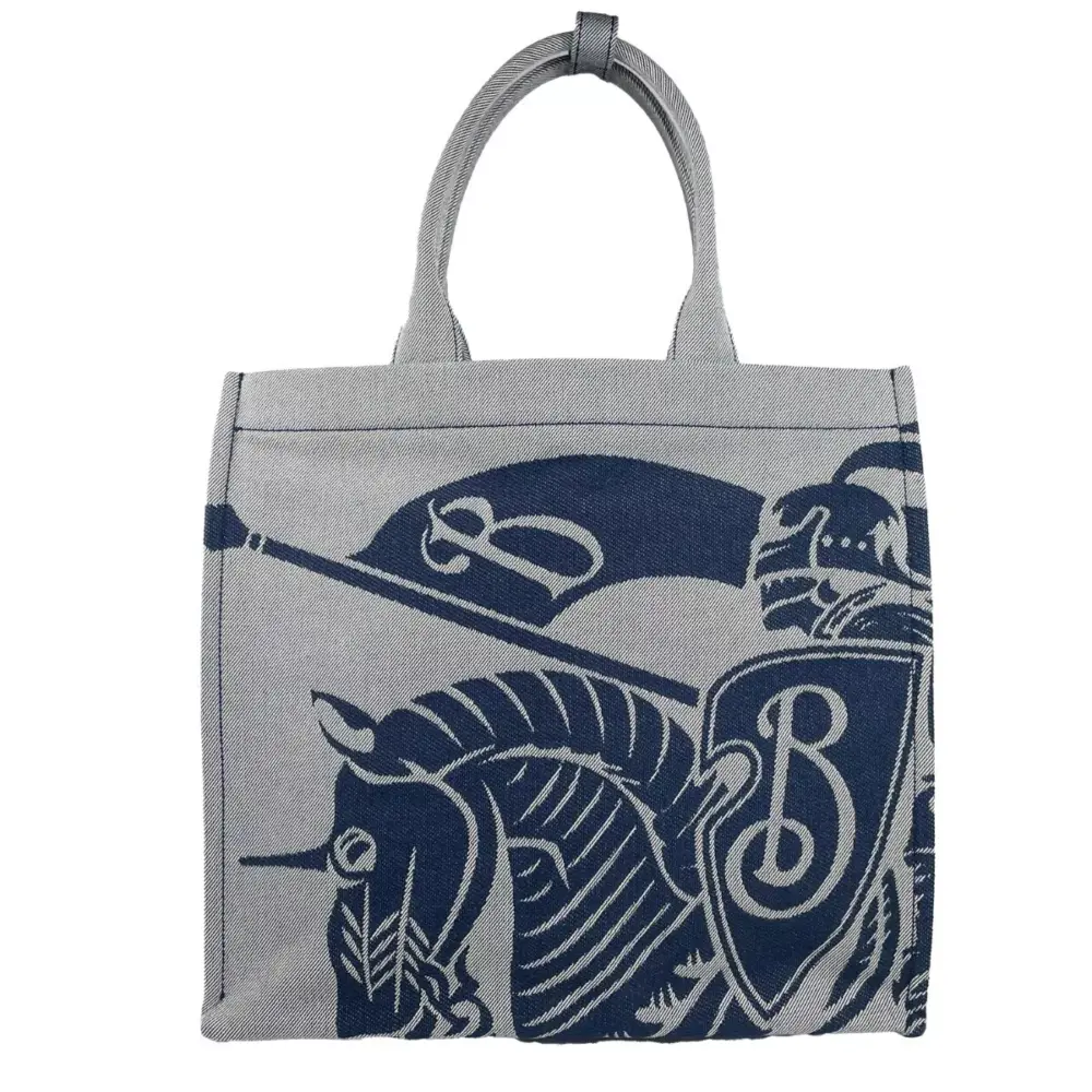 Navy EKD Canvas Tote Bag With Coin Pouch